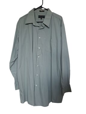 Alexander Julian Men's Light Sage Green Long Sleeve Dress Shirt